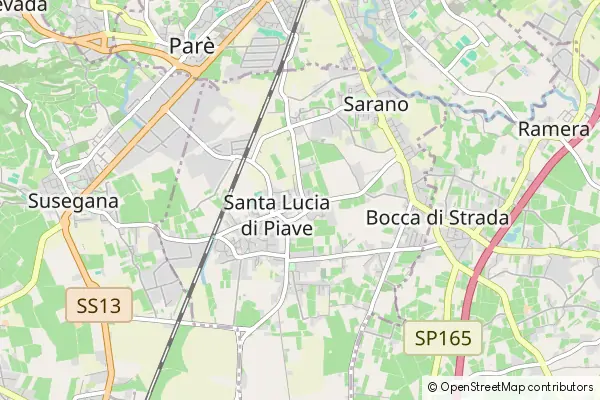 Karte Santa Lucia di Piave