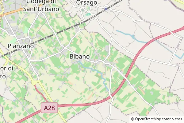 Karte Bibano