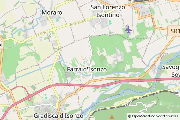 Karte Farra d'Isonzo