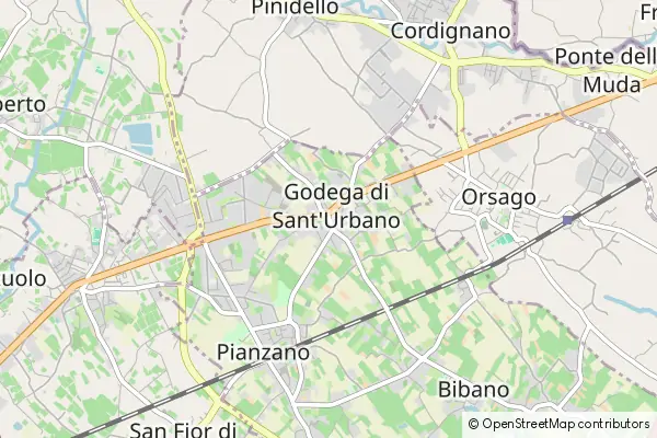 Karte Godega di Sant'Urbano