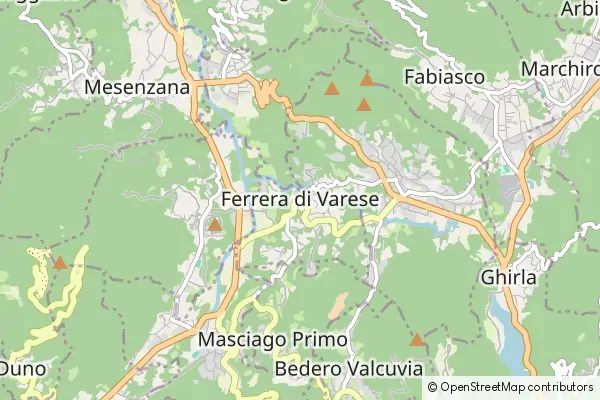 Karte Ferrera di Varese