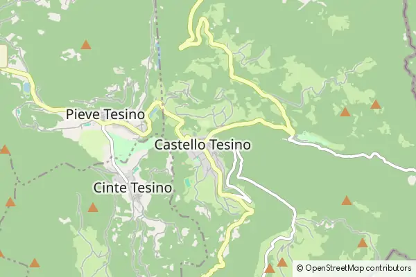 Karte Castello Tesino