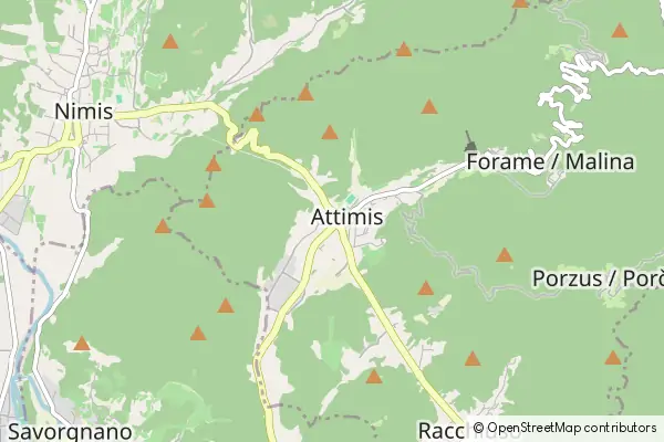 Karte Attimis