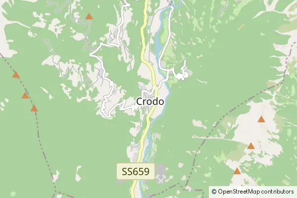 Karte Crodo