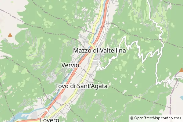 Karte Mazzo di Valtellina