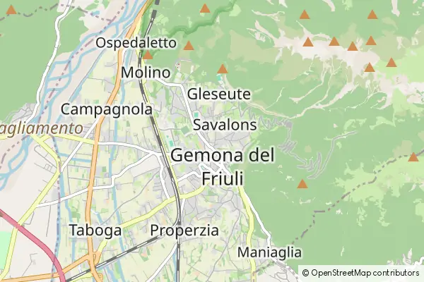 Karte Gemona del Friuli