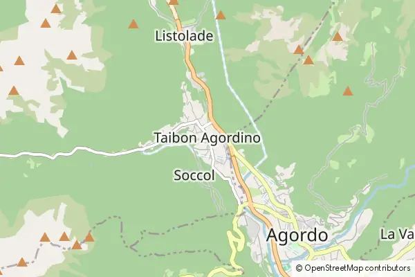 Karte Taibon Agordino