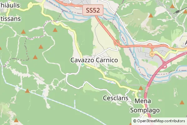 Karte Cavazzo Carnico