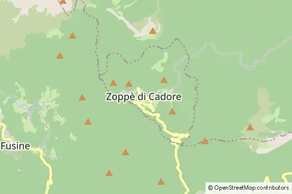 Karte Zoppè di Cadore