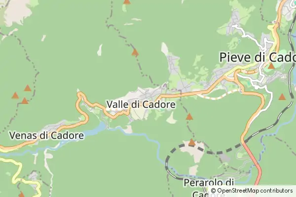 Karte Valle di Cadore