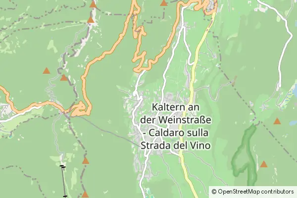 Karte: Kaltern an der Weinstrasse • © OpenStreetMap contributors Karte Kaltern an der Weinstrasse