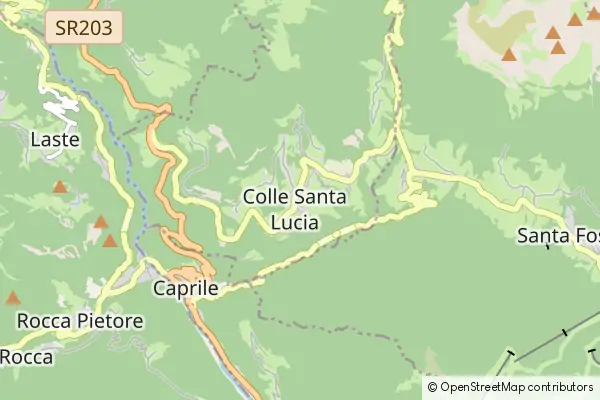 Karte Colle Santa Lucia