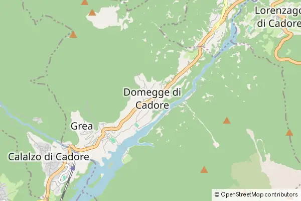 Karte Domegge di Cadore