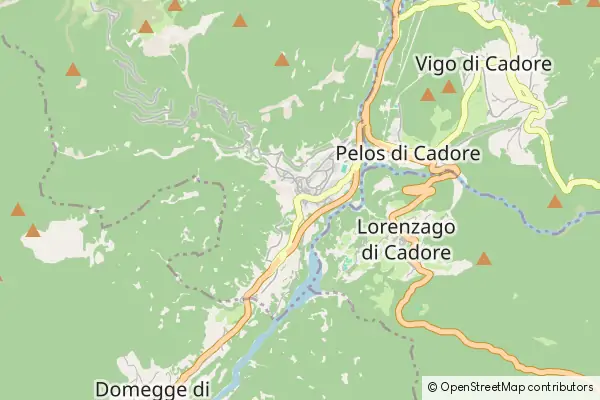 Karte Lozzo di Cadore