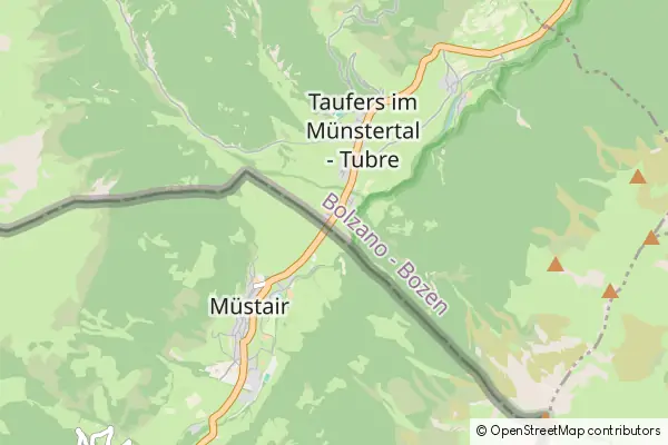 Karte Taufers im Münstertal