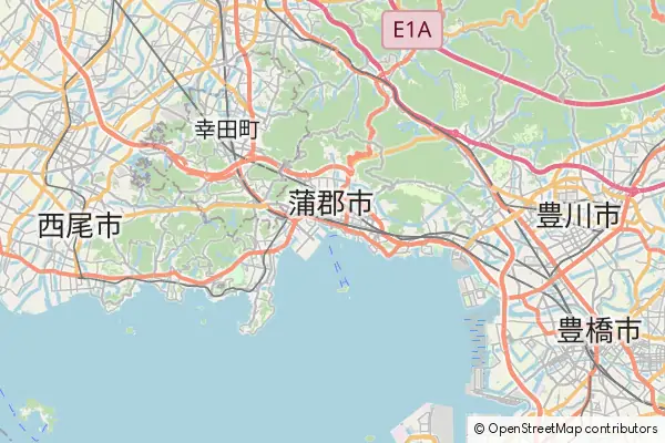 Karte: Gamagōri • © OpenStreetMap contributors Karte Gamagōri