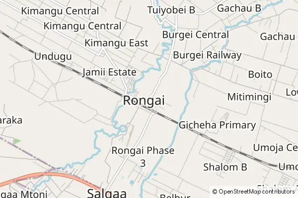 Karte Rongai