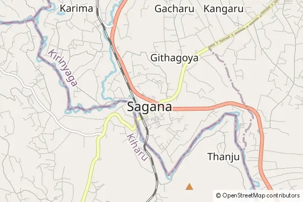 Karte Sagana