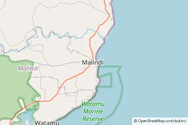 Karte Malindi