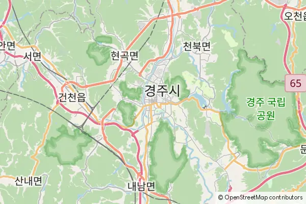 Karte Gyeongju