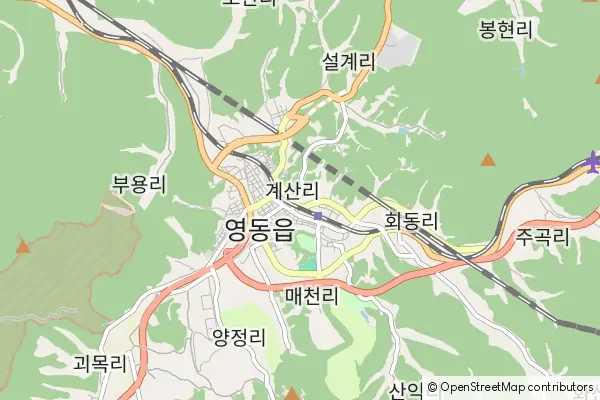 Karte Yeongdong-gun