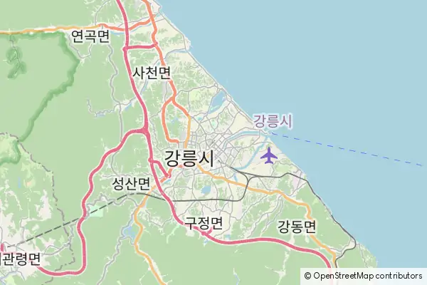 Karte Gangneung