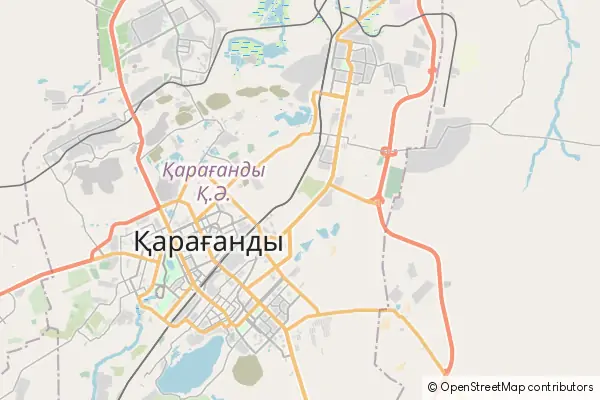 Karte Karaganda