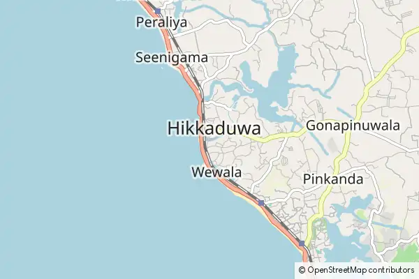 Karte Hikkaduwa