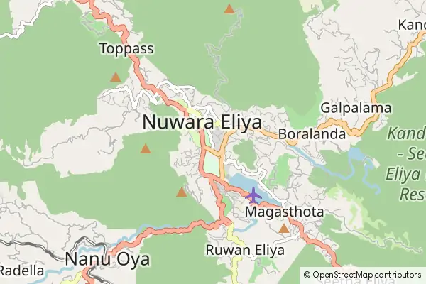 Karte Nuwara Eliya