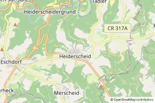 Karte Heiderscheid