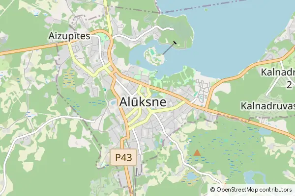 Karte Alūksne