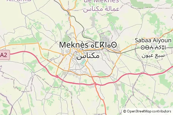 Karte Meknès