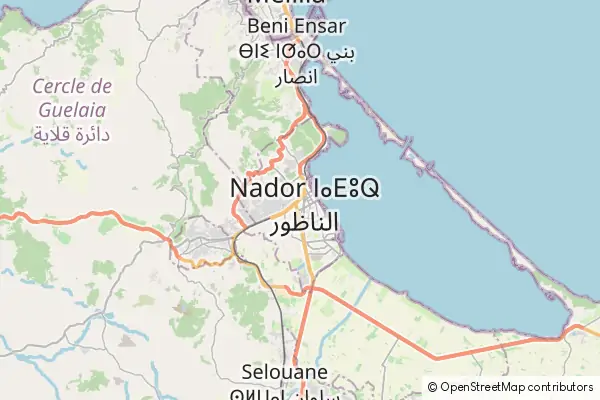 Karte Nador