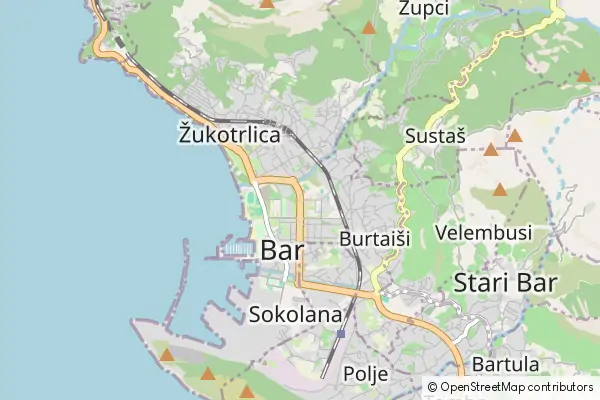 Karte Bar Municipality