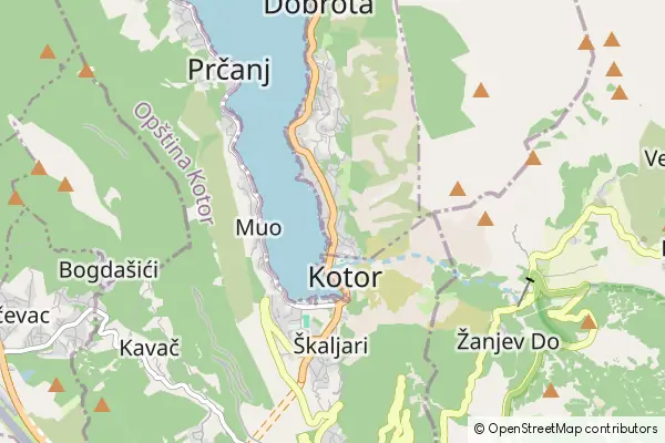 Karte Kotor Municipality