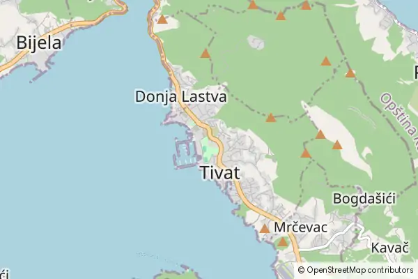 Karte Tivat Municipality