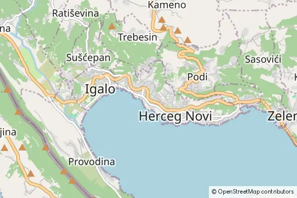 Karte Herceg Novi