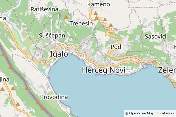 Karte Herceg-Novi Municipality