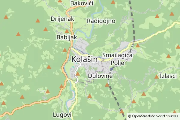 Karte: Kolasin Municipality • © OpenStreetMap contributors Karte Kolasin Municipality