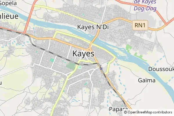 Karte Kayes