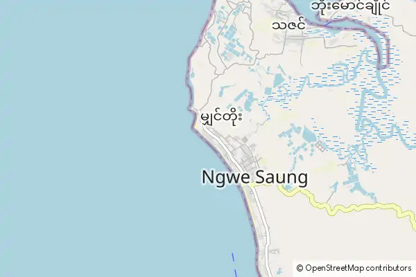 Karte Ngwe Saung