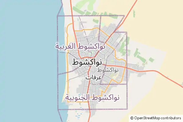 Karte Nouakchott