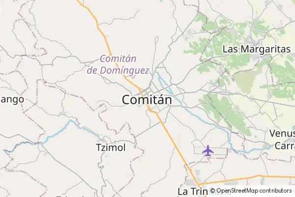 Karte Comitán