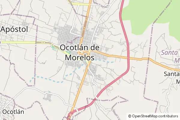 Karte Ocotlán de Morelos