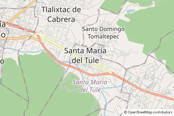 Karte Santa María del Tule