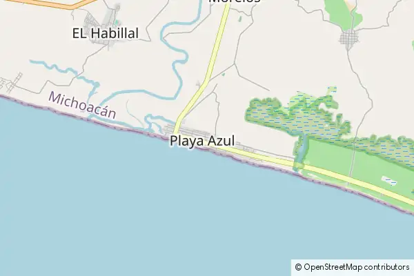 Karte Playa Azul