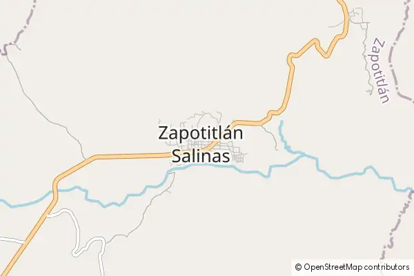 Karte Zapotitlan Salinas