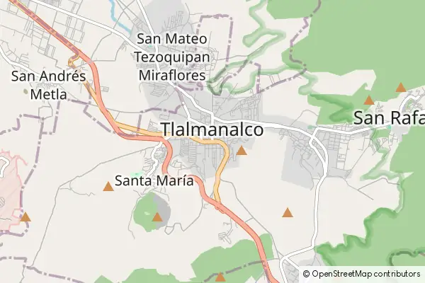 Karte Tlalmanalco