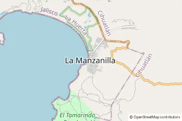 Karte La Manzanilla