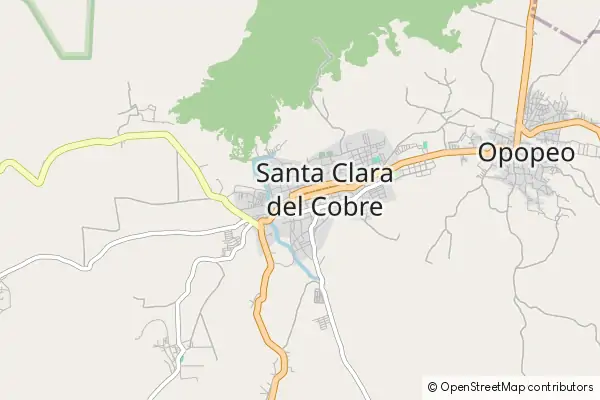 Karte Santa Clara del Cobre